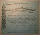 London Coins : A134 : Lot 53 : Great Britain, River Thames Steam Boat Company Ltd. Certificate for Preference shares 1884, ...