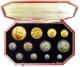 London Coins : A137 : Lot 581 : Proof Set 1911 Long Set 12 coins &pound;5 to Maundy Penny aFDC with some contact marks, Silver w...