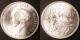 London Coins : A137 : Lot 899 : Luxembourg (2) 10 Francs 1929 KM#39 Lustrous UNC, 5 Francs 1929 KM#38 Lustrous UNC with a small ...