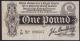 London Coins : A138 : Lot 112 : One pound Bradbury T3.3 issued 1914, series F/38 090667 (fully visible watermark POSTAGE inverte...