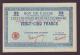 London Coins : A138 : Lot 497 : Luxembourg 25 francs L.1914-1918 (issued 1919) unfinished without a serial number on front, seri...