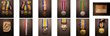 London Coins : A139 : Lot 1466 : A First World War Military Medal in a Mons Star group of four to Pte. Huggett, Yorkshire Light I...