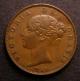 London Coins : A140 : Lot 2034 : Halfpenny 1851 No Dots on Shield Reverse A Peck 1534 VF, the rarity of this piece somewhat under...