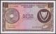 London Coins : A140 : Lot 498 : Cyprus &pound;1 1,6,1972 P43a EF-AU