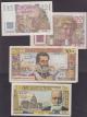 London Coins : A140 : Lot 511 : France (4) 5 NF 1962 Pick141a EF, 50 NF 1959 Pick143a Fine, 50 francs 1947 Pick127b UNC and ...