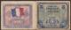 London Coins : A140 : Lot 515 : France Vichy propaganda anti Anglo-American leaflet, one side shows the Allied Military Currency...