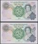 London Coins : A140 : Lot 561 : Isle of Man &pound;50 (2) a consecutive numbered pair issued 1983, QE2 portrait at right, se...