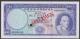 London Coins : A140 : Lot 594 : Macau 10 patacas issued 1977, Specimen No.050, series 0000000, SPECIMEN ovpt. & 2 pu...