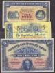 London Coins : A140 : Lot 673 : Scotland (3) Commercial Bank &pound;5 dated 1940 series 14/J 01073 Picks328 good Fine, Union Ban...