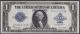 London Coins : A140 : Lot 741 : USA $1 Silver Certificate dated 1923 series T94221740D, George Washington at centre, Pic...