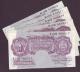 London Coins : A141 : Lot 100 : Ten shillings Peppiatt mauve B251 (5) issued 1940 1st series Z23D in GVF plus S36D, S39D, N9...
