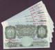 London Coins : A141 : Lot 106 : One pound Peppiatt (6) issued 1948 unthreaded series R73A (2) a consecutive pair and R97A also B260 ...