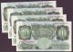 London Coins : A141 : Lot 113 : One pound Beale B268 (4) issued 1950, a consecutive numbered run A20C 865927 to A20C 865930,...