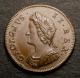 London Coins : A141 : Lot 1363 : Farthing 1730 Peck 854 chocolate toned UNC, some reverse die cracks, a choice example, t...