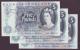 London Coins : A141 : Lot 138 : Five pounds Hollom B297 (3) issued 1963, series C32 and a consecutive numbered pair series C33&#...