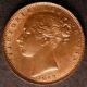 London Coins : A141 : Lot 1446 : Farthing 1853 3 over 2 unlisted by Peck but a known rarity, UNC and lustrous with minor cabinet ...