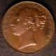 London Coins : A141 : Lot 1448 : Farthing 1853 WW Incuse Copper Proof, Reverse upright Peck 1579 nFDC/UNC the reverse lightly rub...