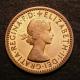 London Coins : A141 : Lot 1496 : Farthing 1954 Proof Freeman 666 dies 3+C rated R19 by Freeman nFDC with good lustre, Ex-Colin Co...
