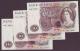 London Coins : A141 : Lot 161 : Ten pounds Page B327 issued 1971 (3) consecutive numbered replacement series M06 408481 to M06 40848...