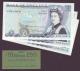 London Coins : A141 : Lot 171 : Five pounds Somerset B343 issued 1980 (3) series EY69 a consecutive pair and JT86, all UNC with ...