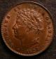 London Coins : A141 : Lot 2185 : Third Farthing 1827 Peck 1453 A/UNC with subdued lustre and a small spot on the obverse, Ex-Coli...