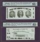 London Coins : A141 : Lot 269 : Giori test notes with USA banknote vignettes and designs (2), an obverse and a reverse both unif...