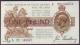 London Coins : A141 : Lot 39 : One pound Bradbury T16 issued 1917 series E/75 846672, small spot at left, pressed EF, l...