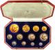 London Coins : A141 : Lot 455 : Proof Set 1911 Long Set 12 coins &pound;5 to Maundy Penny UNC to nFDC the Gold with some minor nicks...