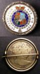London Coins : A142 : Lot 1684 : Enamelled (2) Halfcrown 1817 Bull Head Reverse enamelled in 5 colours, in a pin brooch, Shil...