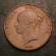 London Coins : A142 : Lot 2650 : Penny 1858 Large Rose Ornamental Trident, Small Date with WW unlisted by Peck, believed to b...