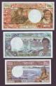London Coins : A142 : Lot 312 : New Hebrides (3) issued 1977-80, 100 francs Pick18d, 500 francs Pick19d and 1000 francs Pick...