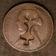 London Coins : A142 : Lot 534 : Halfpenny 1862 Die Letter B Freeman 288 dies 7+E VG with an impression (countermark?) on the bust