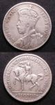 London Coins : A142 : Lot 843 : Australia Florin 1934 Melbourne KM#33 Near Fine/Fine and scarce, New Zealand Florin 1933 KM#4 A/...