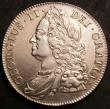 London Coins : A143 : Lot 1595 : Crown 1743 Roses ESC 124 NEF with a small flan flaw on the reverse
