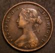 London Coins : A143 : Lot 2078 : Halfpenny 1861 with the 8 struck over a faulty 8 and 6 of the date double struck Freeman dies 5+E, F...