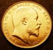 London Coins : A143 : Lot 2542 : Sovereign 1908 C Satin Proof Lustrous UNC and graded CGS 80 and in their holder, notes in Marsh stat...