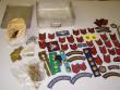 London Coins : A143 : Lot 742 : Militaria, assorted items including: badge & button fittings, military buttons & pips, cloth...