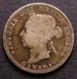 London Coins : A143 : Lot 884 : Canada 25 Cents 1893 KM#5 VG Scarce