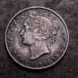 London Coins : A143 : Lot 890 : Canada, Newfoundland 10 Cents 1865, milled edge. Contact marks VF toned