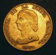 London Coins : A143 : Lot 900 : Colombia, Republic of Nueva Granada 16 Pesos 1841RS 1 over 0 this mintmark unlisted with this overda...
