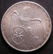 London Coins : A143 : Lot 946 : Germany - Weimar Republic 3 Reichsmark 1929 Waldeck-Prussia Union KM#62 GEF/AU with a small spot on ...