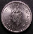 London Coins : A143 : Lot 973 : India Rupee 1947 Lahore lustrous Good EF
