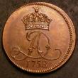 London Coins : A143 : Lot 997 : Isle of Man Penny 1758 S.7411 A/UNC and sharply struck, the surfaces showing signs of considerable d...