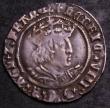 London Coins : A144 : Lot 1115 : Groat Henry VIII Second Coinage Laker Bust D S.2337E mintmark Lis Fine Ex-Baldwins Feb.1962 15/-