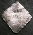 London Coins : A144 : Lot 1164 : Ninepence Charles I 1645 Newark Besieged, NEWARKE legend S.3145 Near Fine/VG with some weak areas, t...