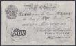 London Coins : A144 : Lot 119 : Five pounds Catterns white B228 dated 12th February 1932 series 160/J 24961, small stain lower edge,...