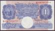 London Coins : A144 : Lot 126 : One pound Peppiatt blue B250 replacement issued 1940 series S03H 877674, VF to GVF