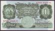 London Coins : A144 : Lot 130 : One pound Beale B269 issued 1950, replacement last run S70S 258536, inked number on face GVF