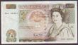London Coins : A144 : Lot 138 : Fifty pounds Gill B356 issued 1988 series D45 804801, Sir Christopher Wren on reverse, light stain t...