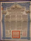 London Coins : A144 : Lot 15 : China, Chinese Government 1913 Reorganisation Gold Loan, bond for £100, Hong Kong and Shanghai...
